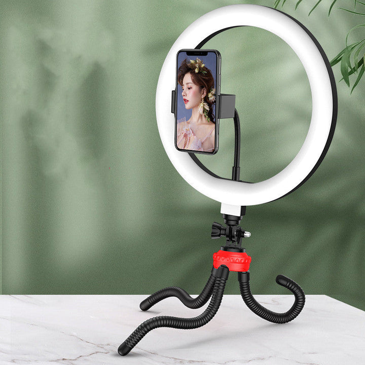 Illuminate Your Creativity with the Compatible with Apple 10 Inch LED Net Red Ring Light
