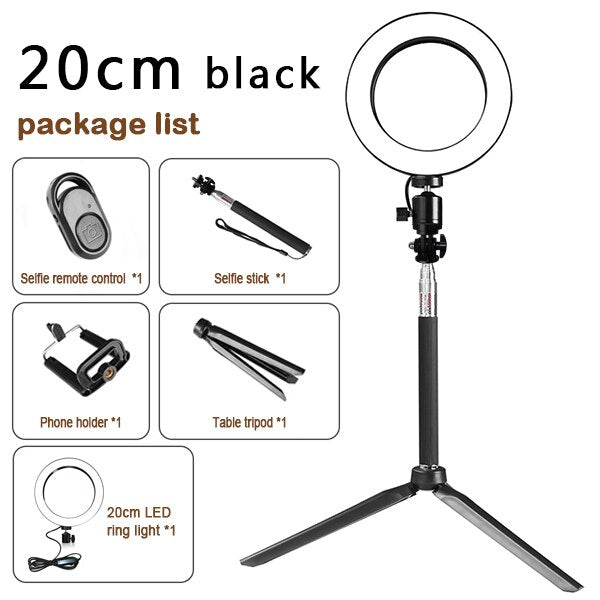 Tripod Fill Ring Light Set