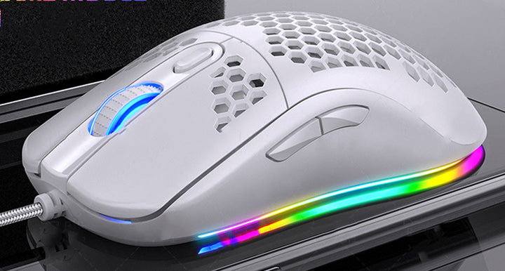 Mechanical Wired Gaming Mouse With RGB Glow