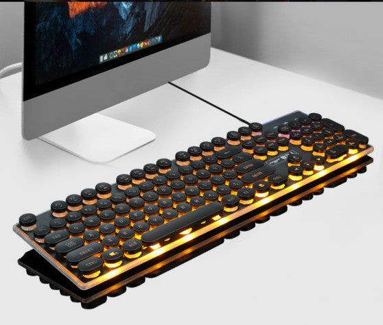 Manipulator Feel Glowing Retro Gaming Keyboard