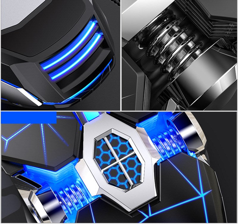 Silver carving ghost gaming mechanical mouse