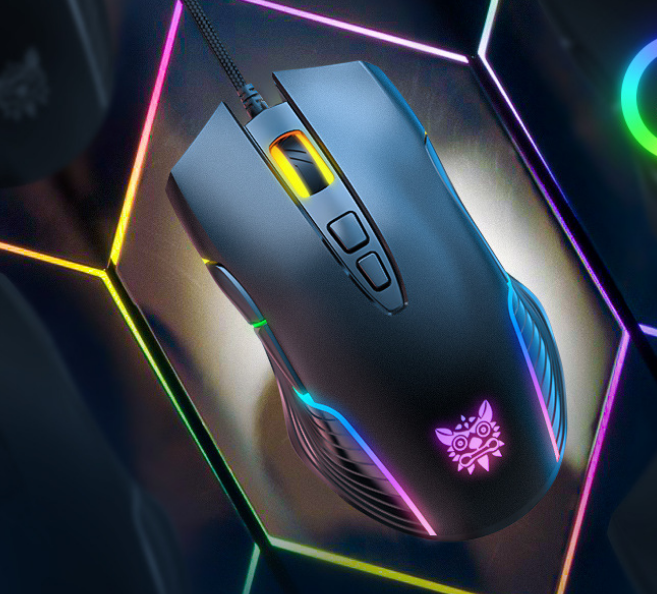 Seven-speed DPI adjustable RGB light Mouse