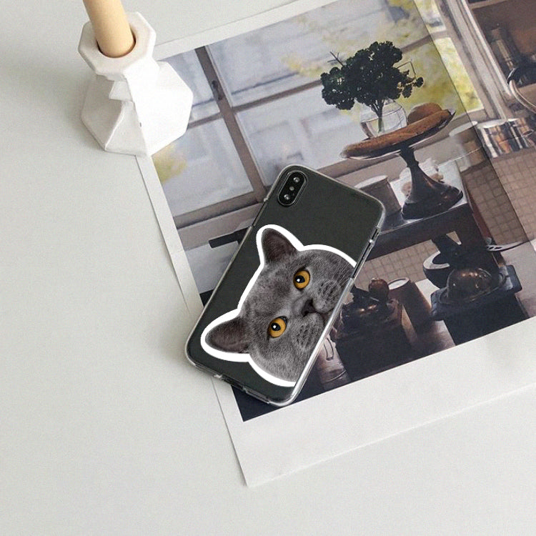Transparent Cat Printing Protective Cover
