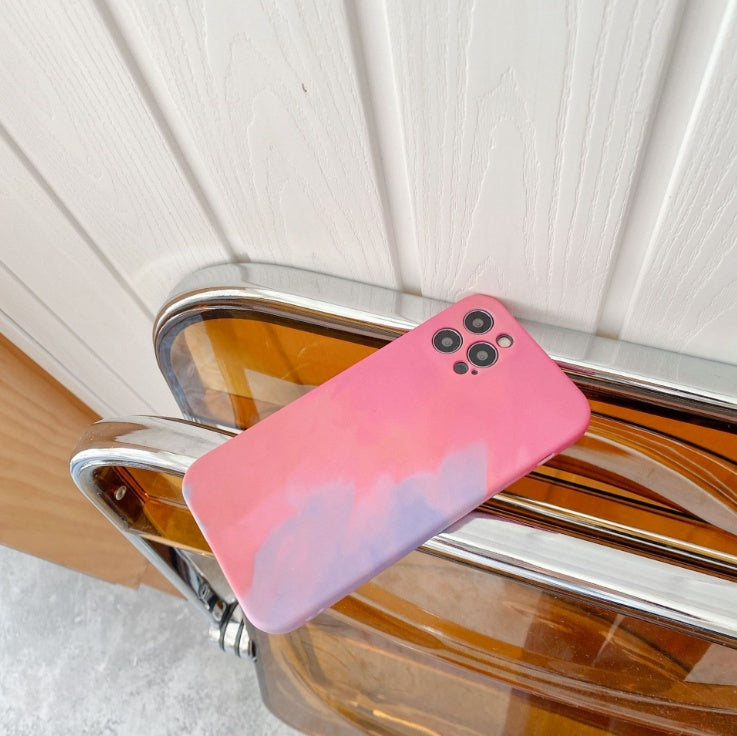 Oil Painting Gradient Geometry Soft Silicone Cases