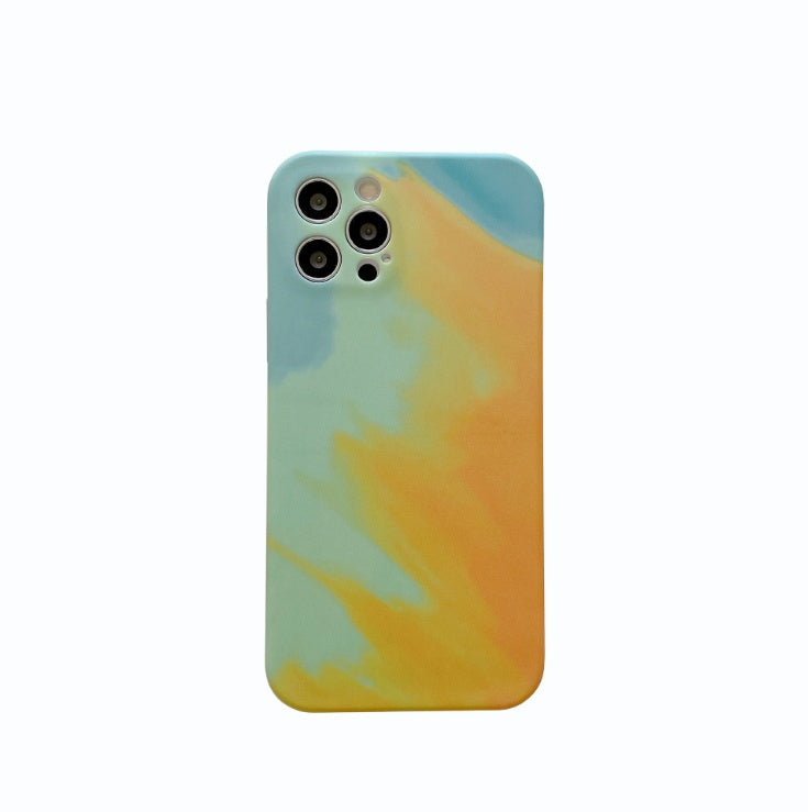 Oil Painting Gradient Geometry Soft Silicone Cases