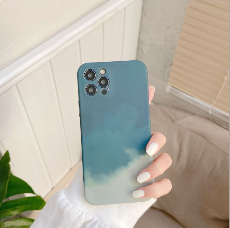 Oil Painting Gradient Geometry Soft Silicone Cases