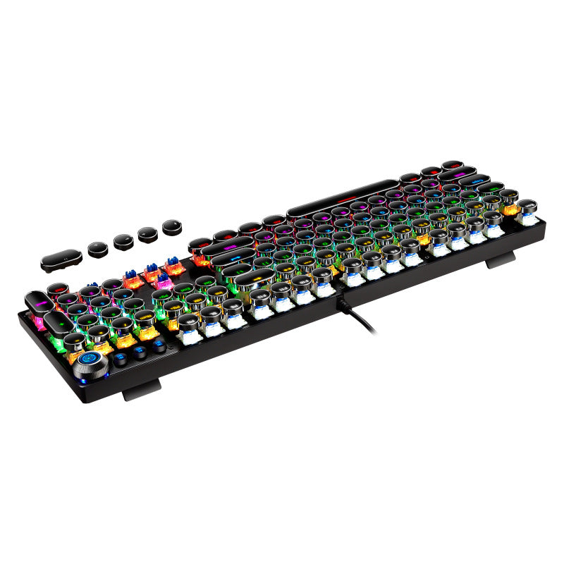 104-key Multimedia Green Axis Wired Gaming Keyboard