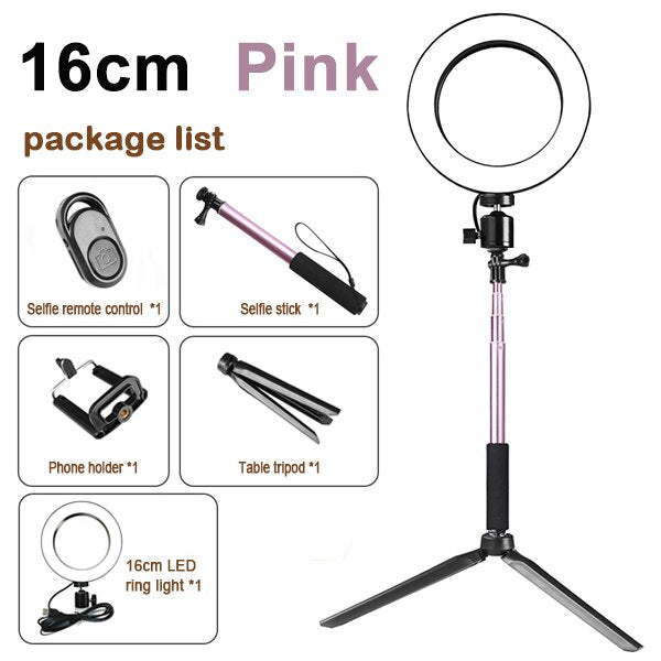 Tripod Fill Ring Light Set