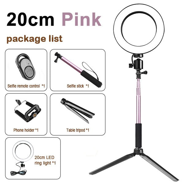 Tripod Fill Ring Light Set