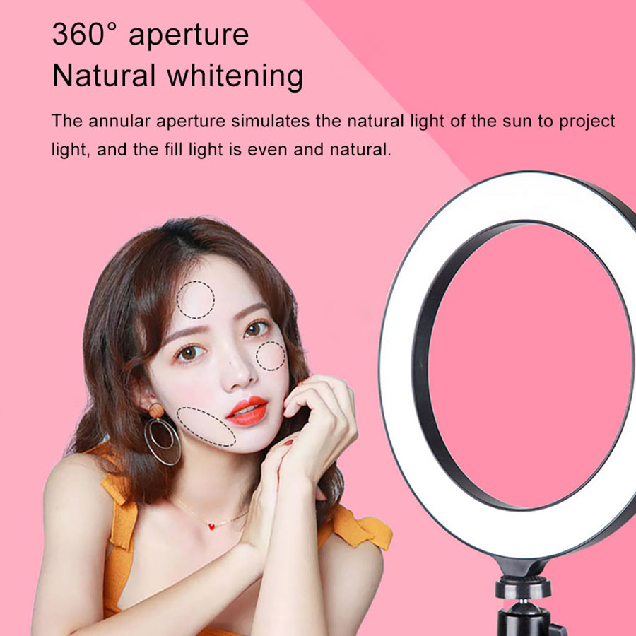 Compatible with Apple Desktop Tripod Stand Ring Light