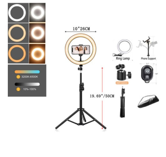 Ring Tripod Round Fill Light 3 Colors