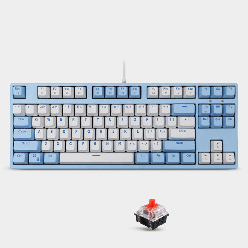 Mechanical Sea Rhyme Light Blue Keyboard