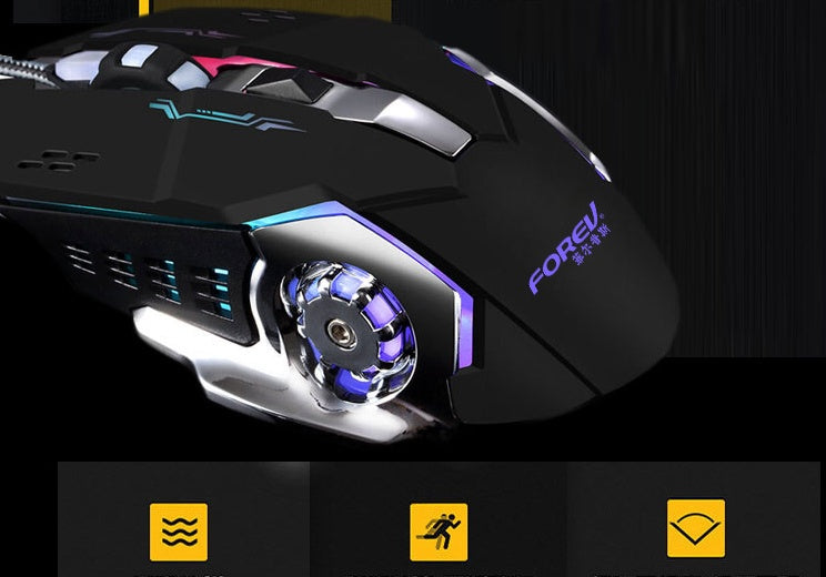 Mechanical Wired Luminous USB Gaming Mouse