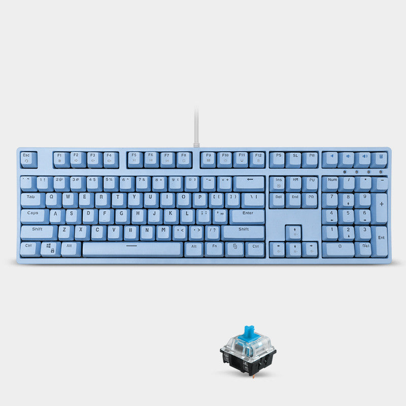 Mechanical Sea Rhyme Light Blue Keyboard