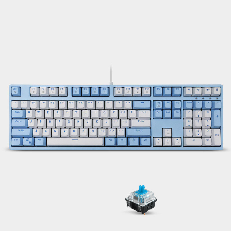Mechanical Sea Rhyme Light Blue Keyboard