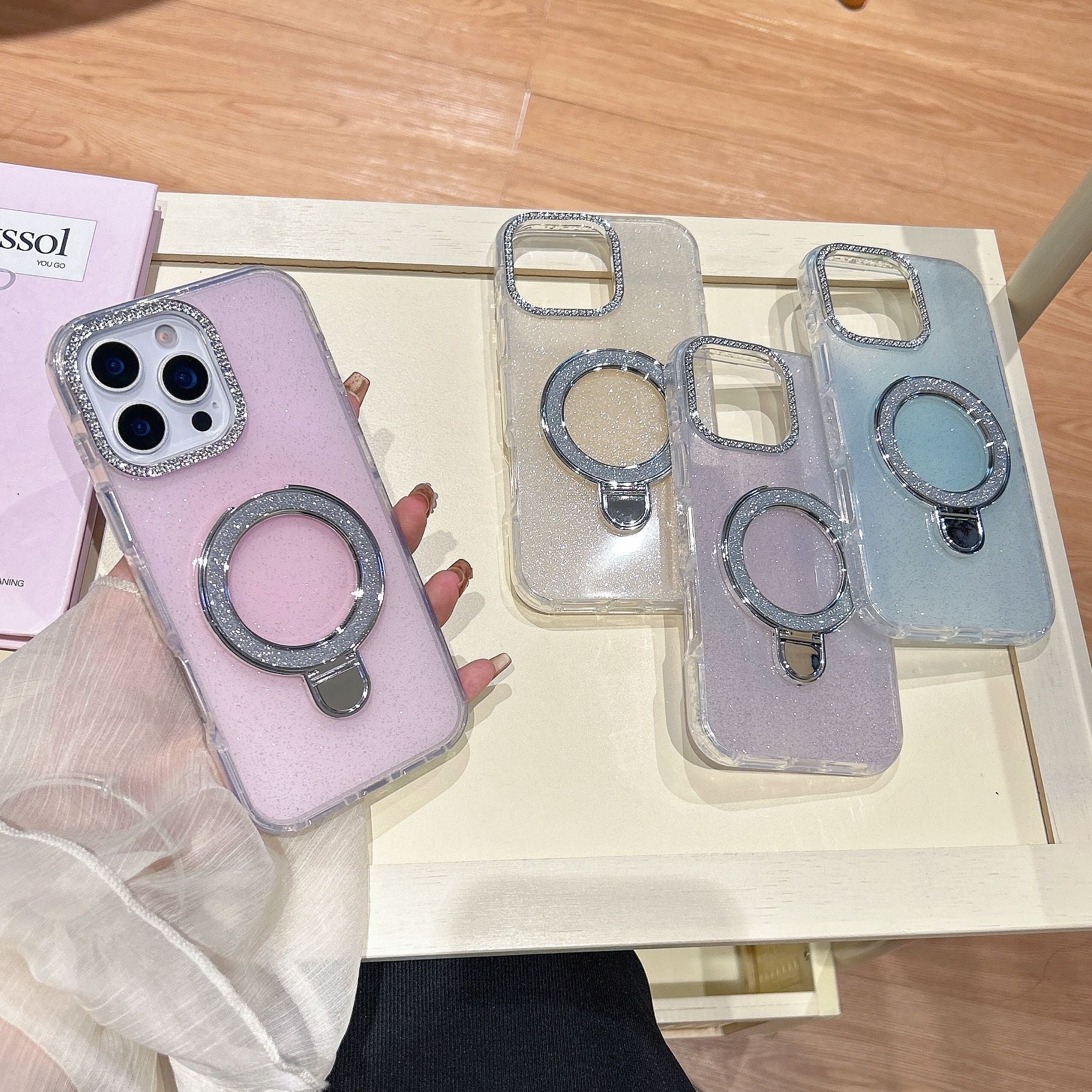 Epoxy Gradient Glitter Mobile Phone Cases