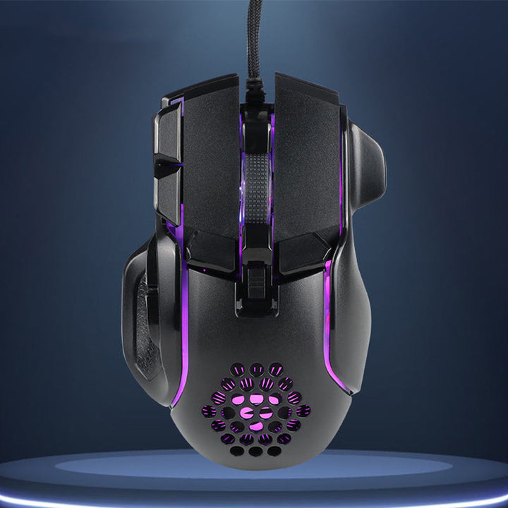 Wired 11-key Macro Programming Computer Gaming Mouse