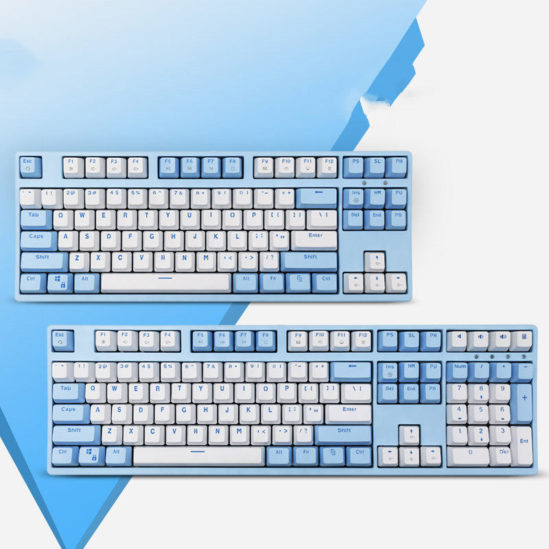 Mechanical Sea Rhyme Light Blue Keyboard