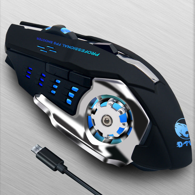 Wireless Gaming Luminous Rechargeable Wired Mouse