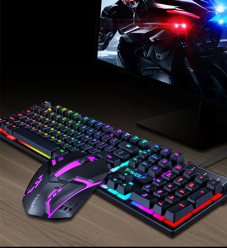 Suspended Gaming Manipulator USB Keyboard And Mouse