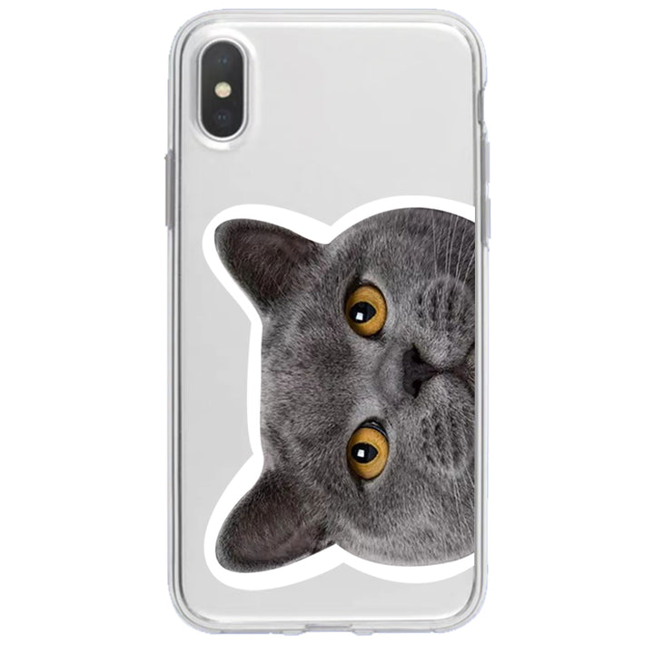 Transparent Cat Printing Protective Cover