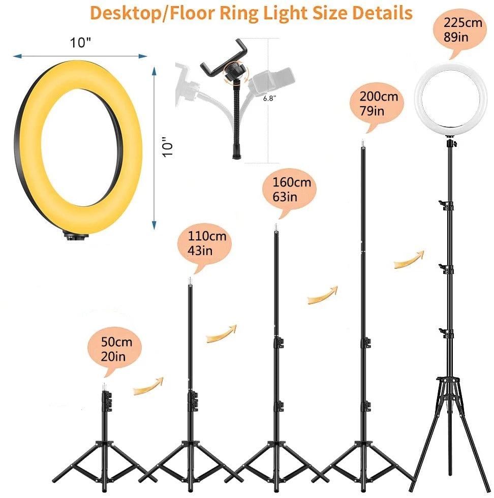 Ring Tripod Round Fill Light 3 Colors