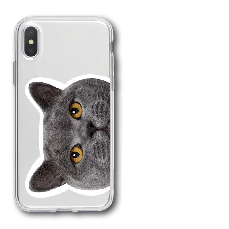 Transparent Cat Printing Protective Cover