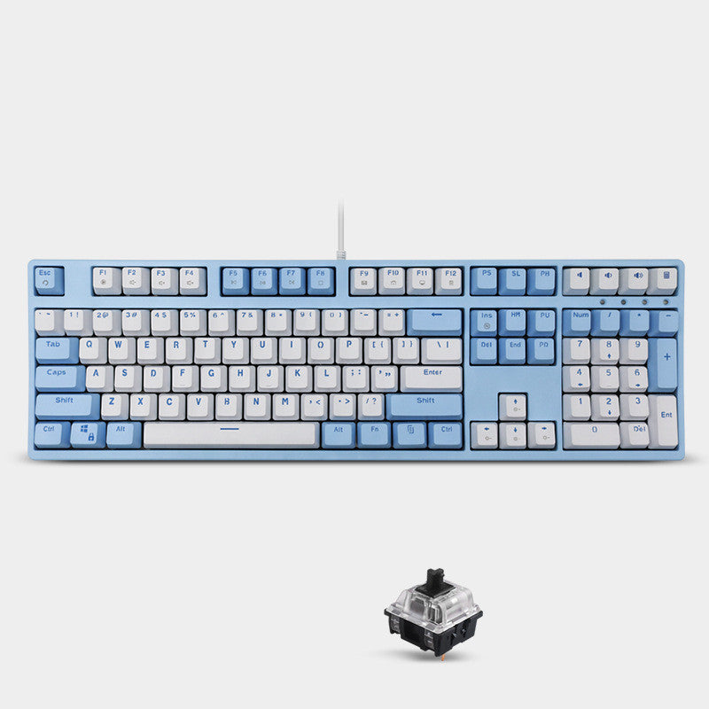 Mechanical Sea Rhyme Light Blue Keyboard