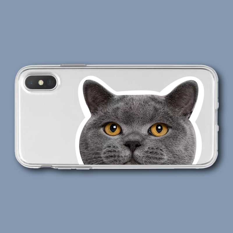 Transparent Cat Printing Protective Cover