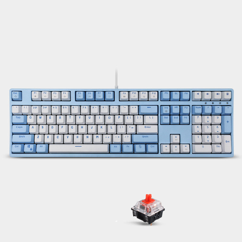 Mechanical Sea Rhyme Light Blue Keyboard