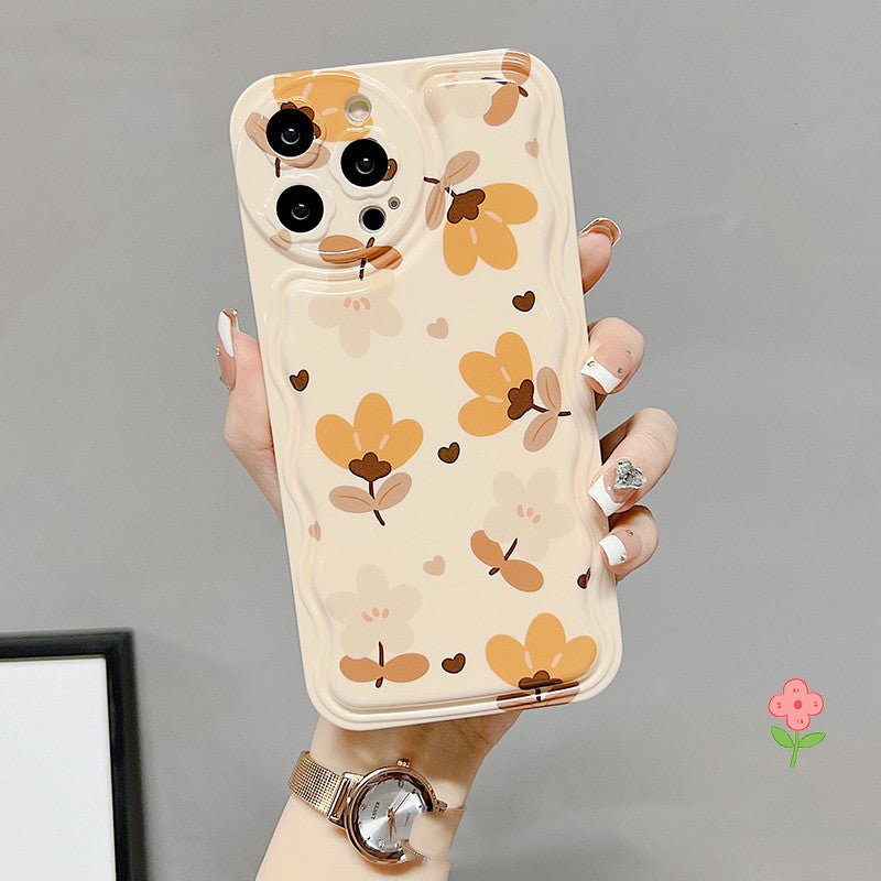 Autumn Flowers With Bow Silk Scarf Phone Cases